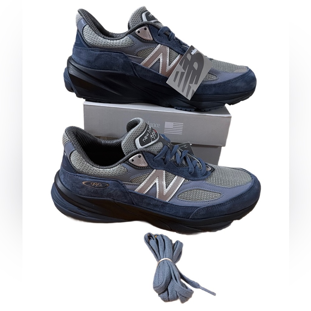 New Balance Men's 990v6 Vintage Indigo Men’s size 10.5 🔥NEW🔥 - Picture 2 of 13